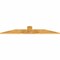 Ekena Millwork Portland Rough Sawn Timber Gable Bracket, Western Red Cedar, 72"W x 12"H x 2"D x 6"F, 4/12 Pitch GBW072X12X0206POR00RWR - alternate 5